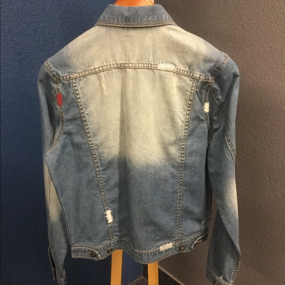 Men’s Denim Jacket Vintage Wash - Picture 3 of 4